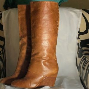 Brown Studded Calf Boot